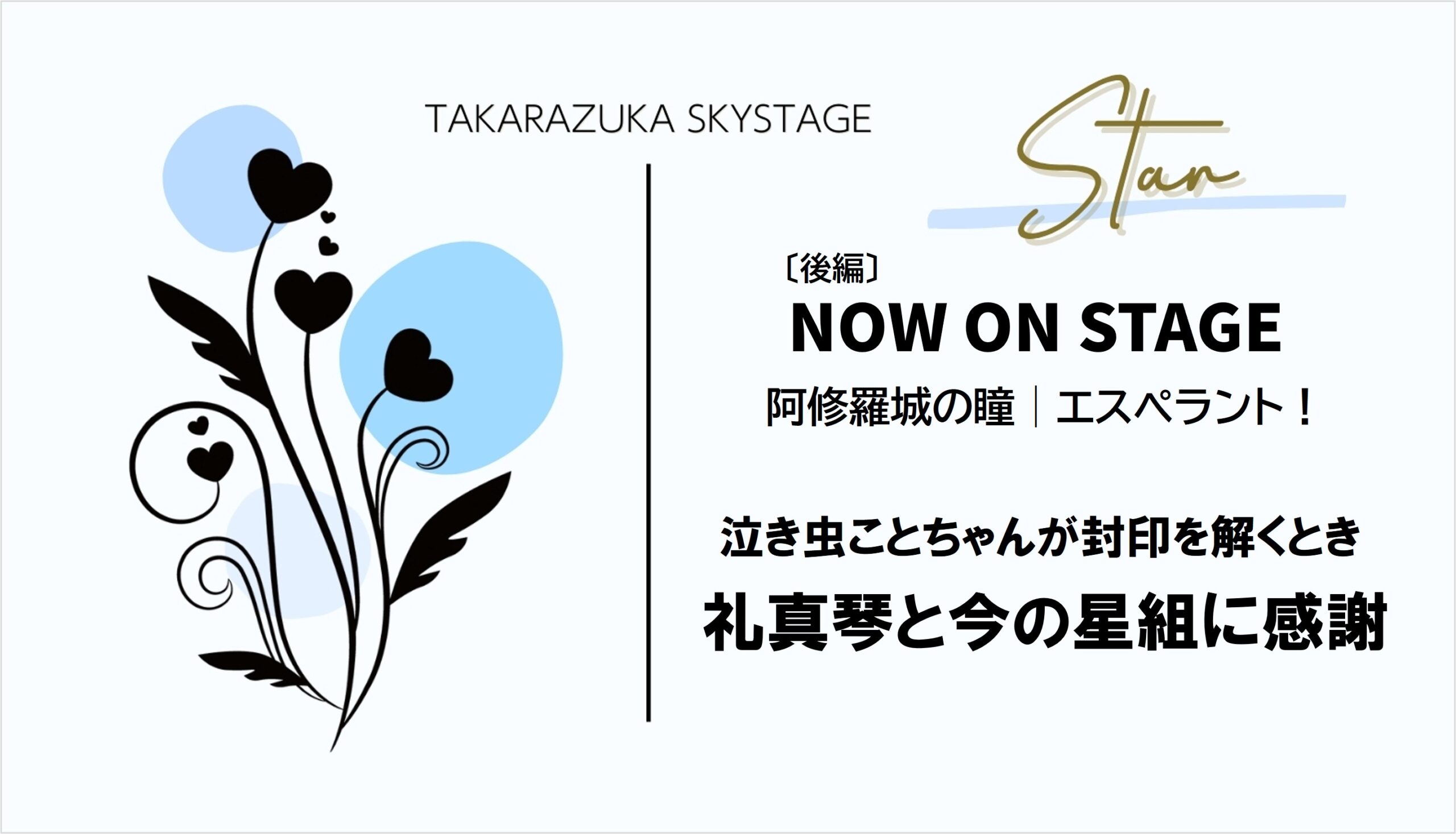 星組NOW ON STAGE【後編】 星組最高!礼真琴と今の星組に感謝!